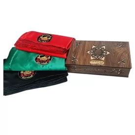 پرچم تحت القبه متبرک ضریح حرم امام حسین (باسنداصالت فاکتور خریداز العتبه الحسینی)