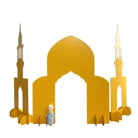 ماکت مسجد طرح گنبد طلایی