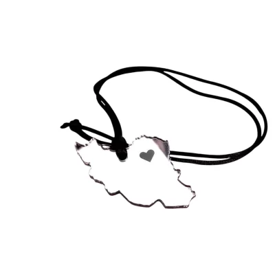 آویز خودرو آینه‌ای طرح نقشه ایران