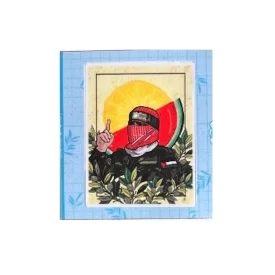 استیکر ضدآب طرح عزالدین قسام و نماد فلسطین