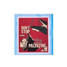 استیکر ضدآب طرح صحبت راجع به فلسطین را متوقف نکنید