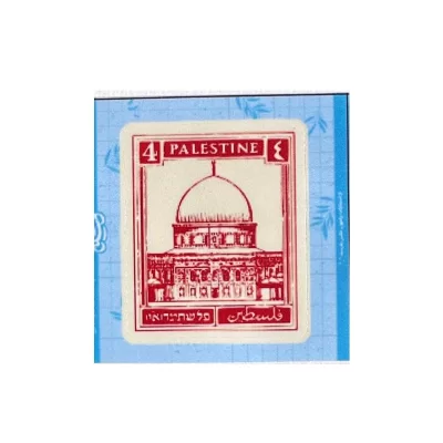 استیکر ضدآب طرح تمبر قدیمی مسجدالاقصی