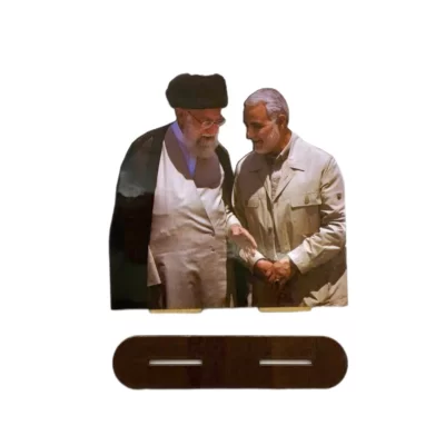 استند متوسط رومیزی سایز 13*13 طرح سردار و رهبری کد 20700650