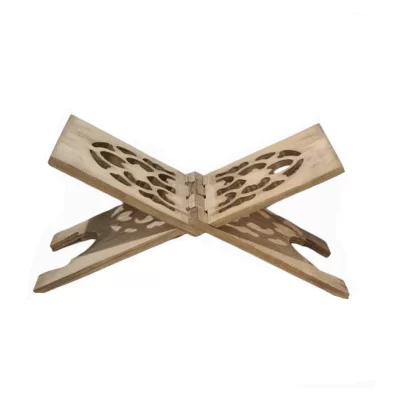 رحل قرآن چوبی طرح کنگره ابعاد 18*47 کد 103321