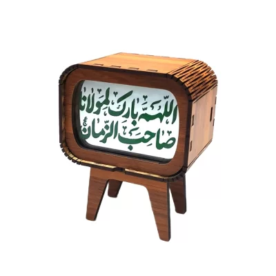 تندیس تلوزیونی آینه ای طرح اللهم بارک لمولانا صاحب الزمان