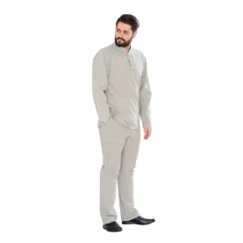 پیراهن الیافی چهار گره رنگ فیلی کد PA11046