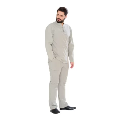 پیراهن الیافی چهار گره رنگ فیلی کد PA11046