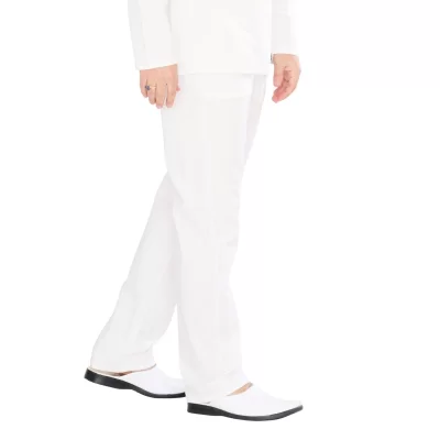 شلوار الیافی ساده رنگ سفید کد SM11010