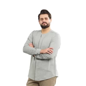 پیراهن عربی بدون یقه مدل هادی پارچه جودون پنبه کد PS21111