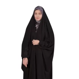 چادر مشکی عربی جواهردوزی طرح طوبی