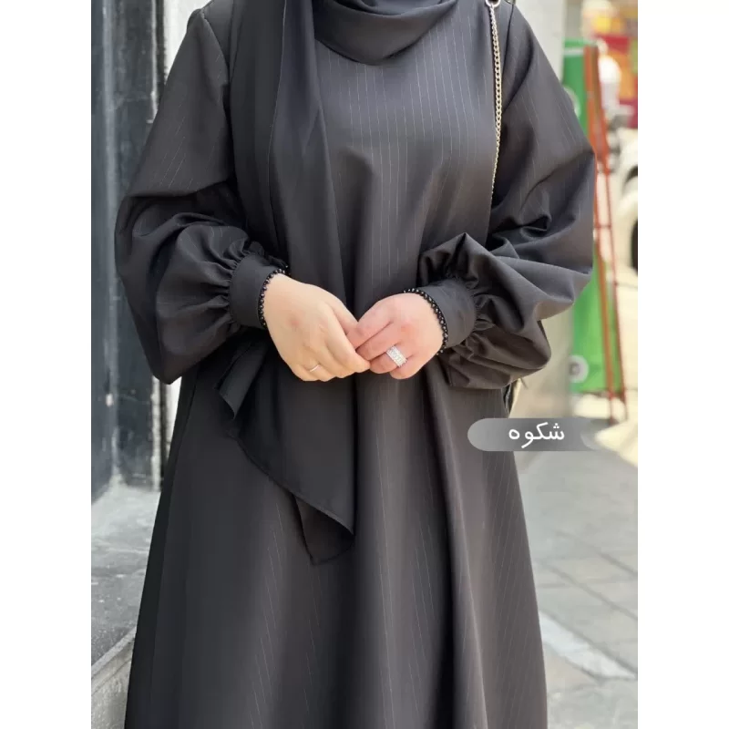 مانتو عبا مشکی طرح شکوه