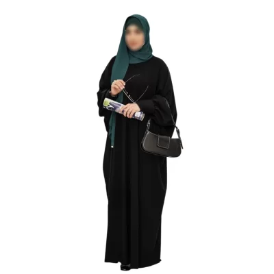 مانتو عبا مشکی طرح پرند