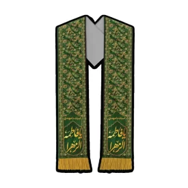 شال عزای مخمل بزرگسال طرح یا فاطمه الزهرا کد 3003