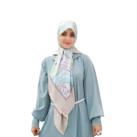 پیراهن عربی مدل هما رنگ آبی کد AB21003