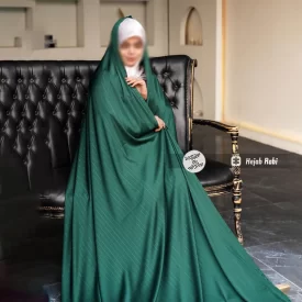 چادر مجلسی سیلک ابریشم لاین لمه کد 4000 رنگ سبز