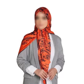 روسری زنانه ابریشم تویل کد 2040