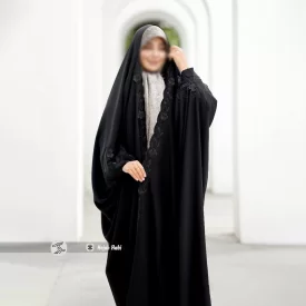 چادر مشکی عربی گلدوزی شده کد 3216