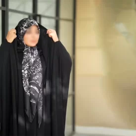 چادر مشکی عربی مدل ساده