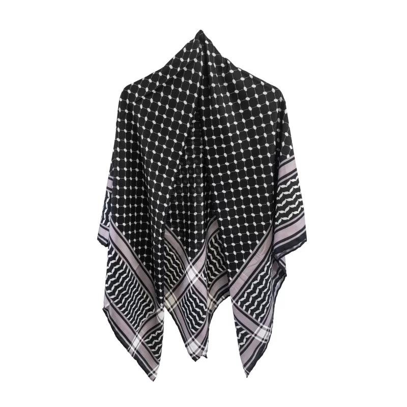 روسری زنانه نخی طرح چفیه