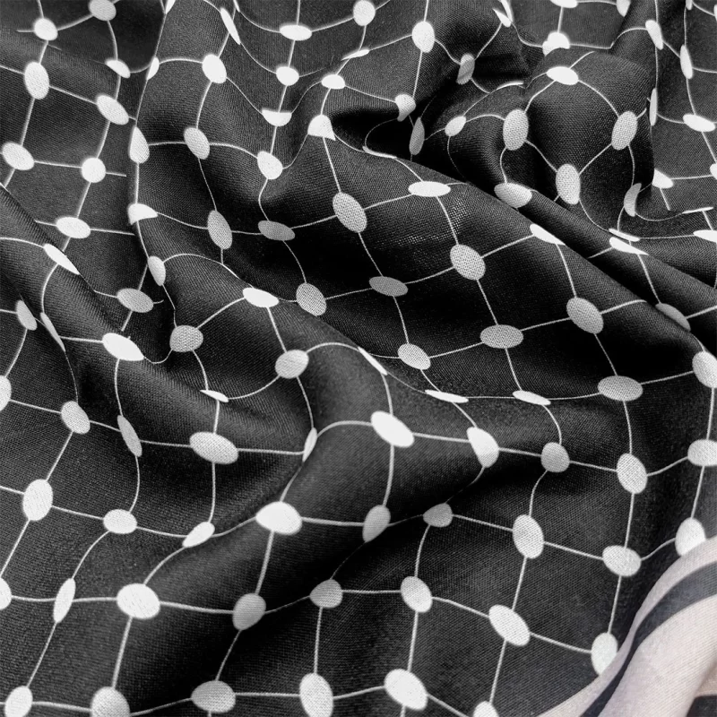 روسری زنانه نخی طرح چفیه