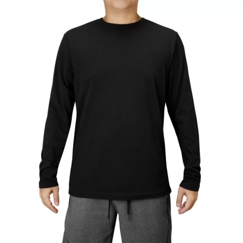 تیشرت مردانه نخی آستین بلند مدل کلاسیک