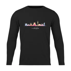 تیشرت مردانه نخی آستین بلند مدل خانهام ایران کد 02