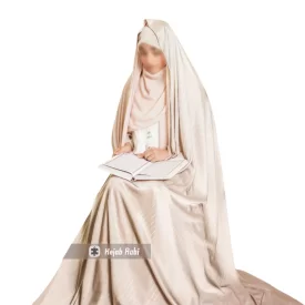 چادر مجلسی سیلک لاین طرح عروسانه کد 6300