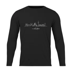 تیشرت مردانه نخی آستین بلند مدل خانهام ایران کد 03