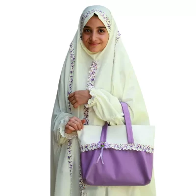 ست جشن تکلیف دخترانه مدل ارغوان رنگ یاسی