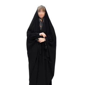 چادر مشکی عربی مدل سنبادی پاپیونی
