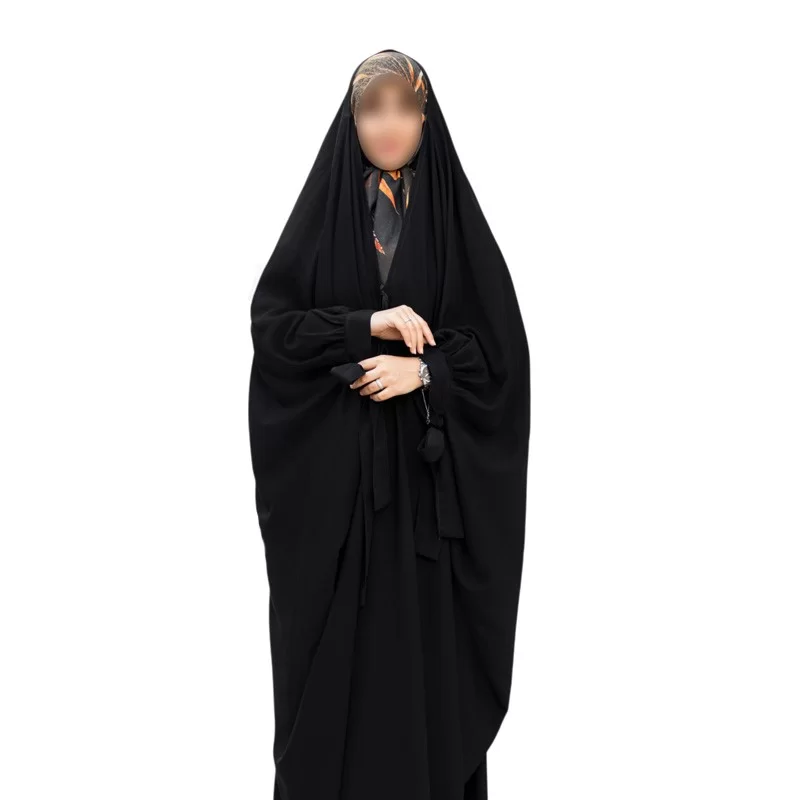 چادر مشکی عربی مدل سنبادی پاپیونی