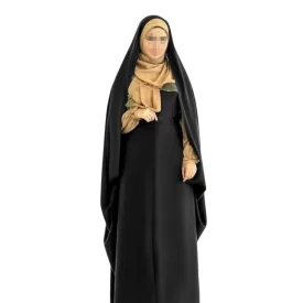 چادر مشکی عربی مدل حسنا کمری