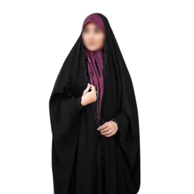 چادر مشکی عربی گلدوزی طرح منیژه