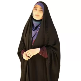 چادر مشکی عربی جواهر دوزی طرح نجلا