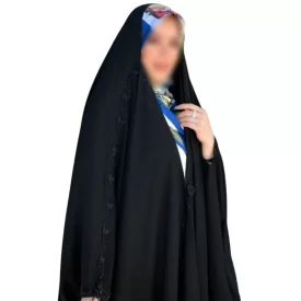 چادر مشکی عربی جواهر دوزی طرح پرند