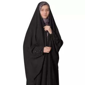 چادر مشکی عربی جواهر دوزی طرح حورا