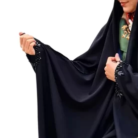 چادر مشکی عربی جواهردوزی طرح ملکه