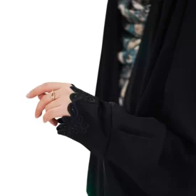 چادر مشکی عربی گلدوزی طرح بلور