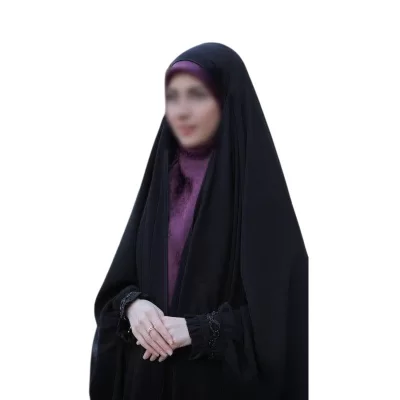چادر مشکی عربی جواهر دوزی طرح جیران