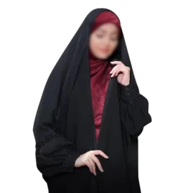 چادر مشکی عربی جواهر دوزی طرح جمیله