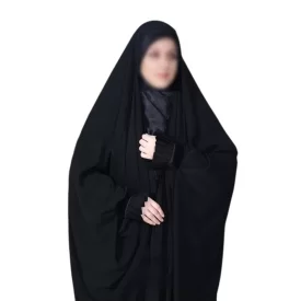 چادر مشکی عربی طرح شیوا مخملی