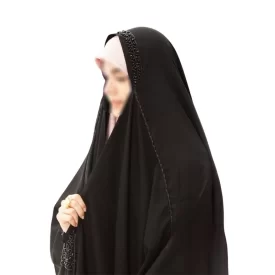 چادر مشکی عربی جواهر دوزی طرح هیوا