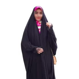 چادر مشکی عربی طرح آلاله
