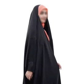 چادر مشکی عربی گلدوزی طرح گنج