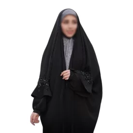 چادر مشکی عربی جواهر دوزی طرح آنیسا