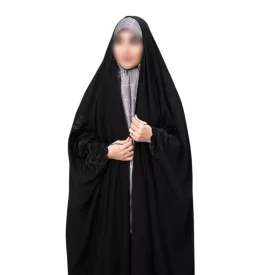 چادر مشکی عربی گلدوزی طرح سودابه