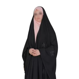 چادر مشکی عربی گلدوزی طرح کتایون