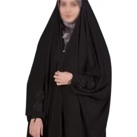 چادر مشکی عربی جواهر دوزی طرح طاهره