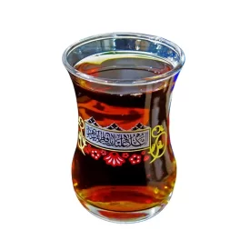 استکان کمرباریک طرح فاطمیه بسته 6 عددی