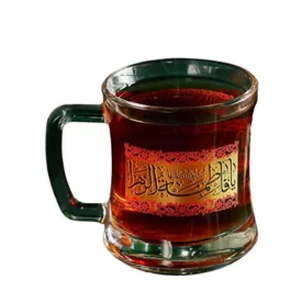 نیم لیوان دسته دار طرح یا فاطمه الزهرا بسته 6 عددی